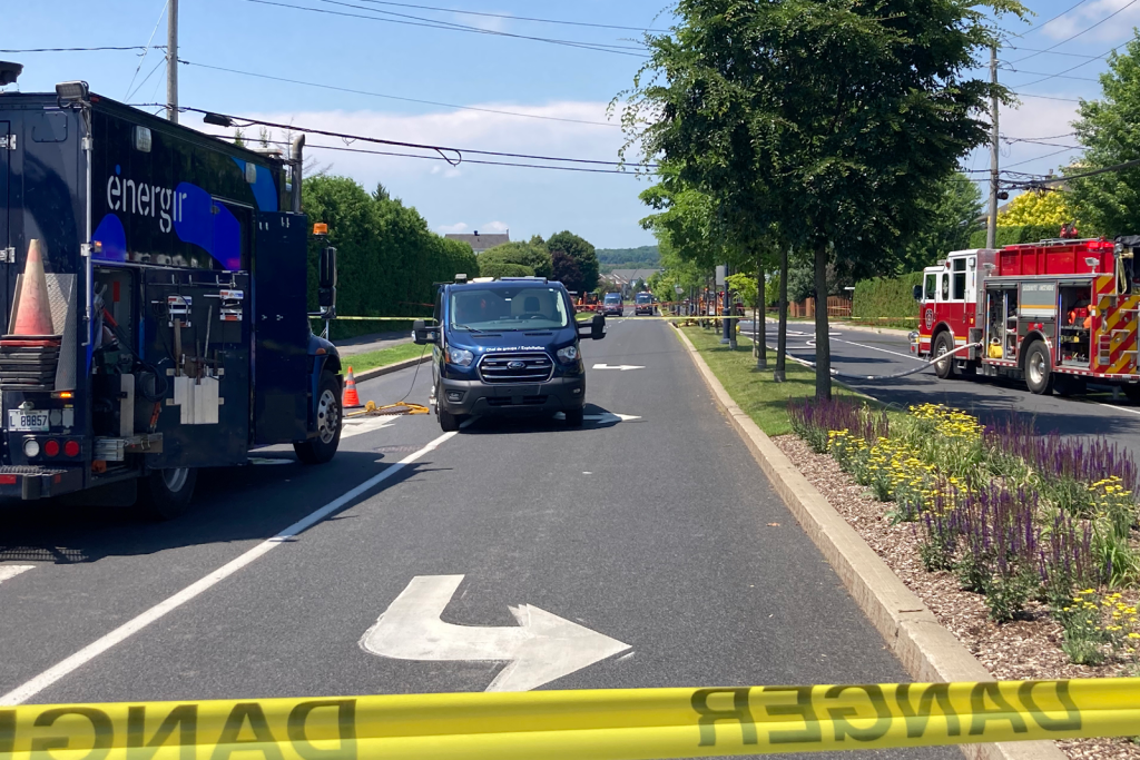 Circulation rétablie et fuite de gaz colmatée sur le boulevard du Millénaire entre les rues Principale et des Patriotes