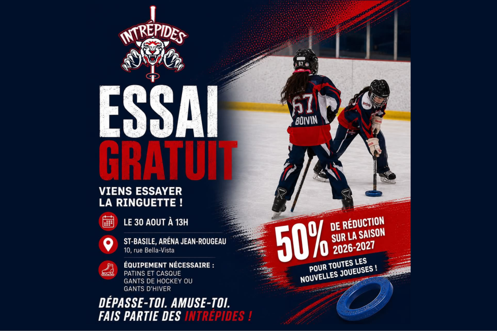 Essai gratuit de ringuette avec Les Intrépides