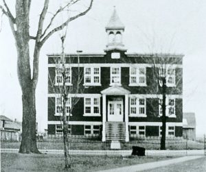 Photo de la mairie en 1934 (noir et blanc)