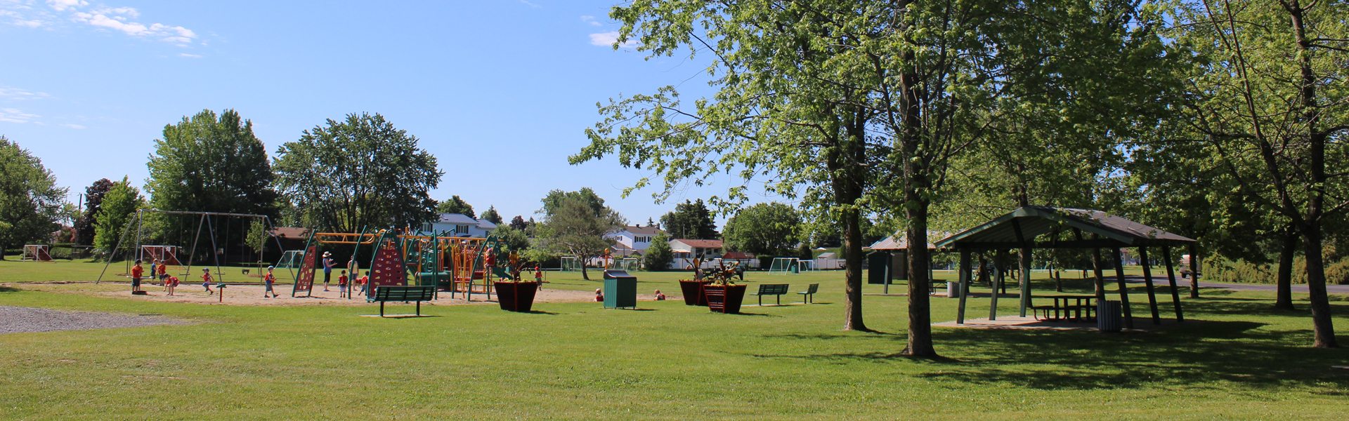 Photo panoramique du parc de la Seigneurie