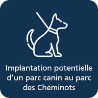 Implantation potentielle d'un parc canin au parc des Cheminots